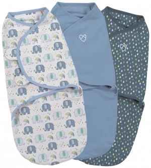 Image of Summer Infant SwaddleMe Elephant Splash Swaddle 3 Pack