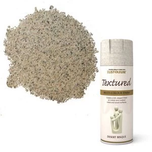 image of Rust-Oleum Stone Desert bisque Textured effect Multi-surface Spray Paint 400ml