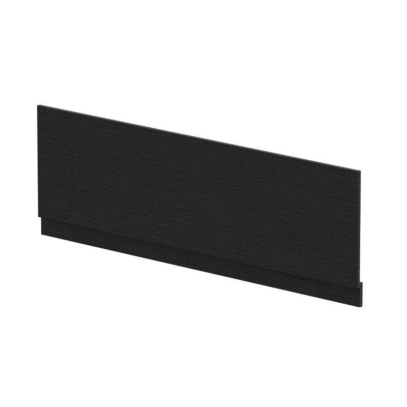 Image of Balterley Bath MFC Front Panel & Plinth - 1700mm - Woodgrain Charcoal Black unisex