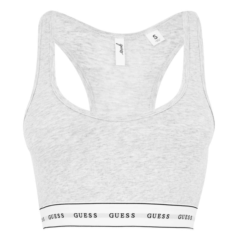 Image of Guess Carrie Bralette With Logo Band 14673316 Grey