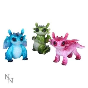 Image of Tiny Dragons Set Of 3 Figurines