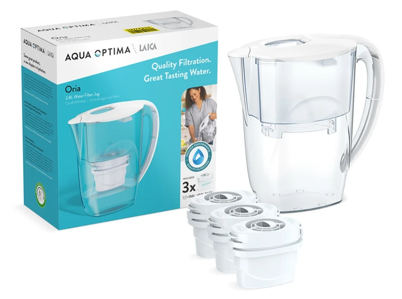 Image of Aqua Optima Aqua Optima Oria Water Filter Jug with 3 Filter Cartridge