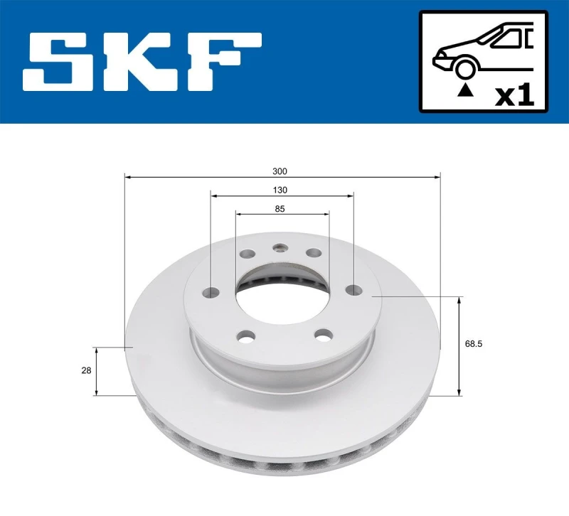 Image of SKF Brake disc SKF VKBD 81395 V1