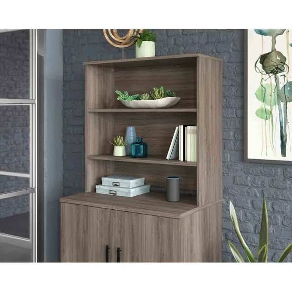 Image of Affiliate Hutch for Storage Unit W900 x D368 x H915mm Hudson Elm Finish - 5427430 -