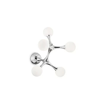 Image of Nodino 5 Light Small Ceiling Flush Light White, G9