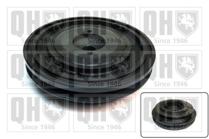 Image of QUINTON HAZELL Crankshaft pulley QUINTON HAZELL QCD24