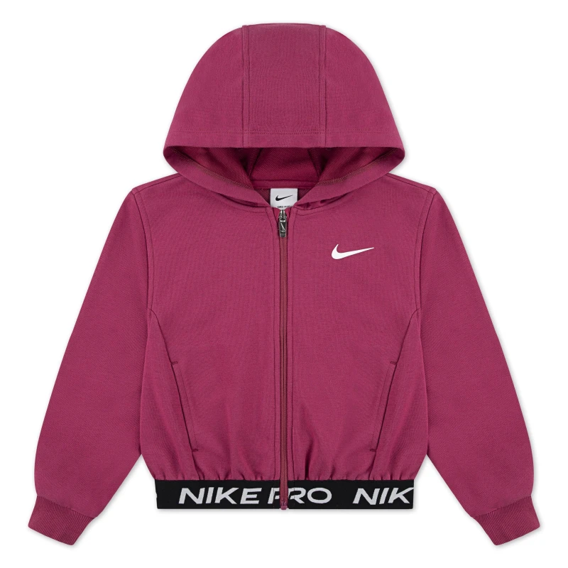 Image of Nike Pro FZ Flc HDY In54 Zip Hoodies 2-3 Yrs Red 33200008125