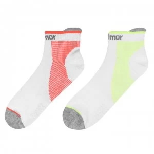 image of Karrimor 2 Pack Compression Socks Mens - White/Coral/Yel