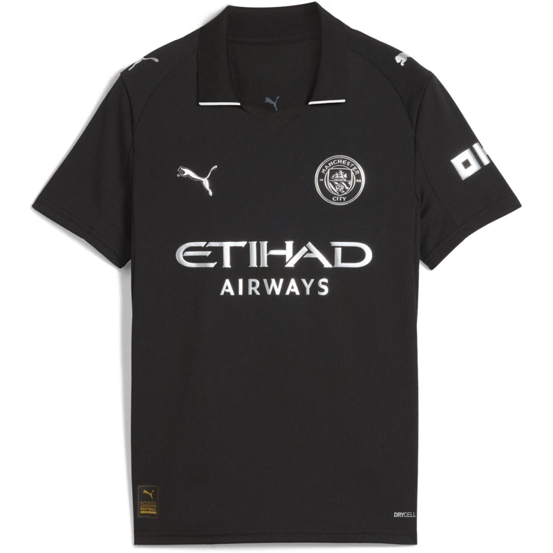 Image of Puma Manchester City Kids Away Jersey 2025/26 Noir Unisex 12 ans 780353-02