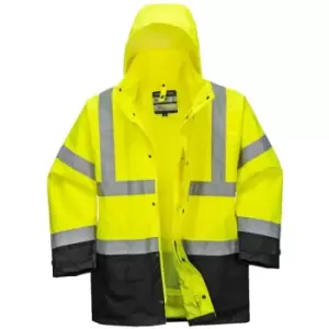 Image of Portwest - S768YBRXL - sz XL Hi-Vis Executive 5-in-1 Jacket - Yellow/Blue - Yellow/Blue