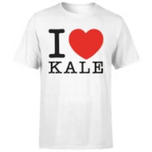 Image of I Heart Kale Mens T-Shirt - White - 3XL