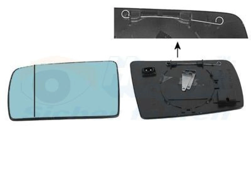 Image of VAN WEZEL Wing mirror glass VAN WEZEL 3031833