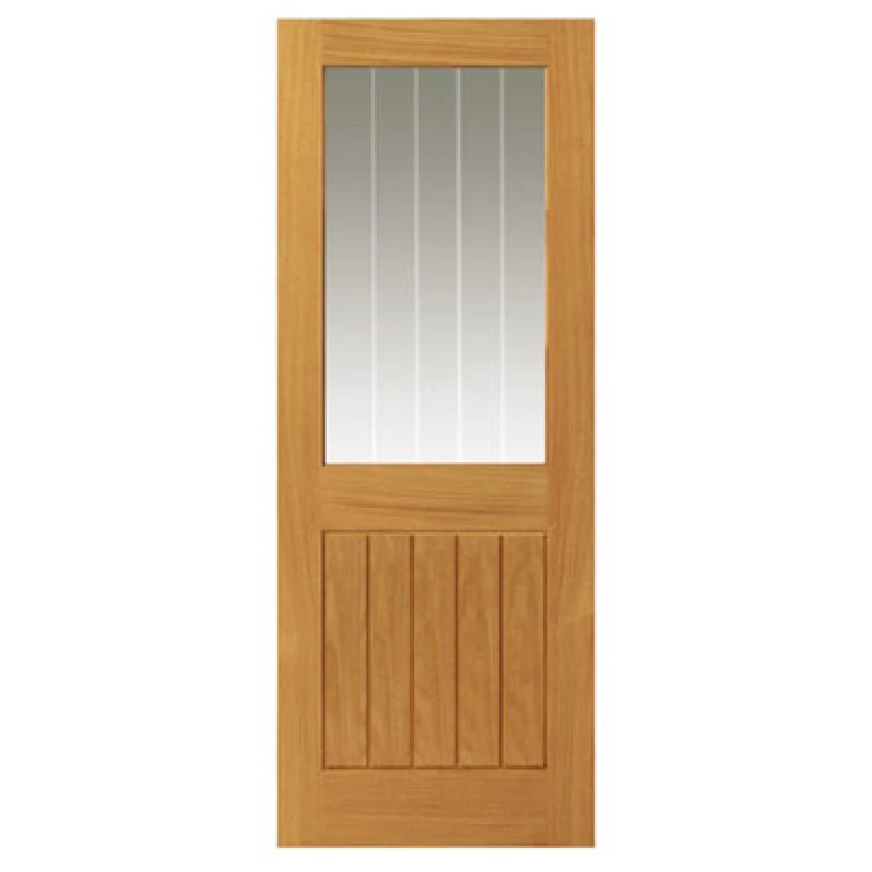 Image of JB Kind Doors Thames Oak Half Light Glazed Internal Door - Finished