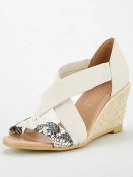 image of OFFICE Maiden Wedge Sandals - Off White, Size 3, Women