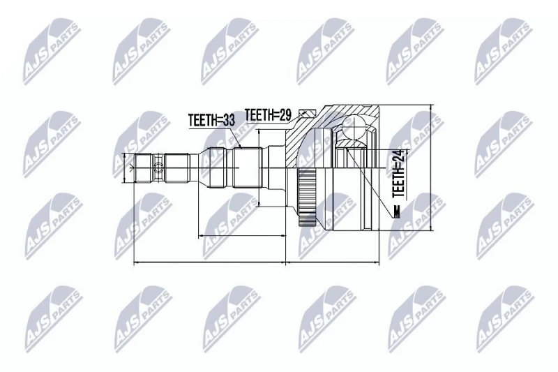 Image of NTY CV joint kit NTY NPZ-PL-027