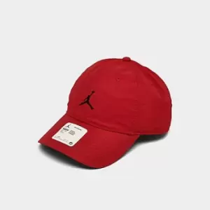 Image of Jordan Jordan H86 Jm Washed Cap, Gym Red/Gym Red/Antique Silver/Black, Unisex, Headwear, DC3673-687