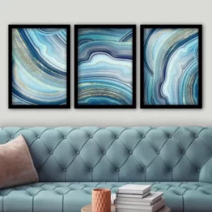 Image of 3SC39 Multicolor Decorative Framed Painting (3 Pieces)