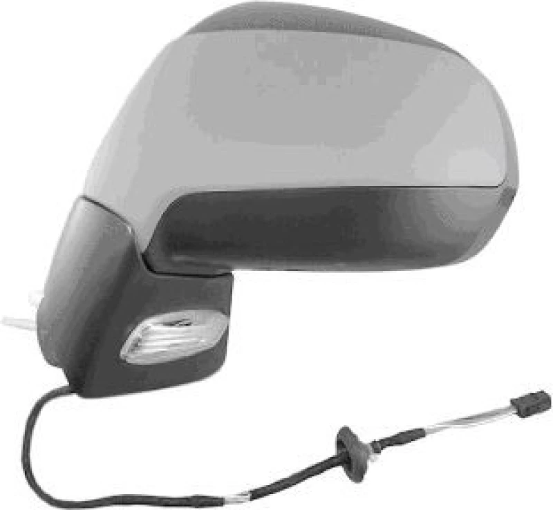 Image of VAN WEZEL 4076807 Wing mirror * HAGUS * Left, Heatable, primed Outside Mirror (50)