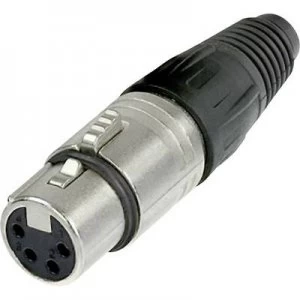 image of Neutrik NC4FX XLR connector Socket, straight Number of pins: 4 Silver