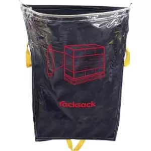 image of Racksack , capacity 160 l, foil symbol, blue/transparent