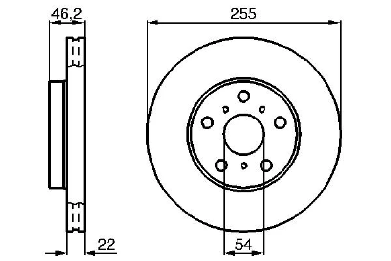 Image of Brake disc Bosch 0 986 478 725
