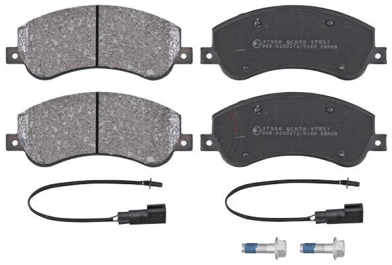 Image of A.B.S. 37558 Brake pad set incl. wear warning contact Brake Pad Set,disc brake (402)