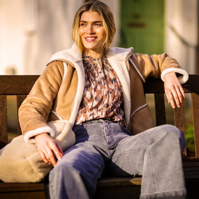 Image of Brakeburn Pine Jacket Beige female UK 14