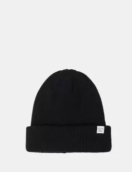 Image of Norse Projects Beanie Hat Brushed (Wool) - Black