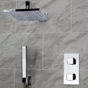 image of Bristan - Cobalt Concealed Mixer Shower with Shower Kit and Fixed Head