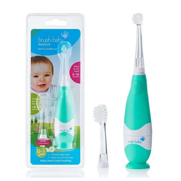 image of Brush Baby BabySonic Teal Electric Toothbrush