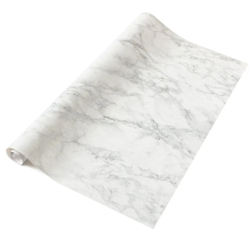Image of D-C-Fix Marble Cortes Silver Self Adhesive Vinyl Wrap Film For Kitchen Worktops And Furniture 10M(L) 67.5Cm(W)