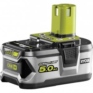 image of Ryobi RB18L50 ONE+ 18v Cordless Li-ion Battery 5ah 5ah