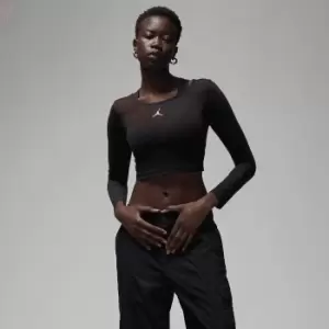 Image of Jordan W J Core Longsleeve Top, Black/White, Female, Longsleeve, DQ4465-010