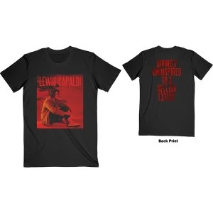 Image of Lewis Capaldi - Divinely Uninspired Unisex Large T-Shirt - Black