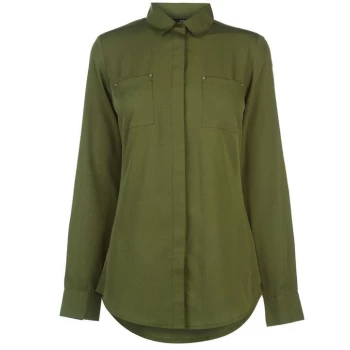Image of Golddigga Long Sleeve Shirt Ladies - Green