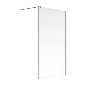 Image of Aqualux Framed 8 Walk In Panel (800X2000mm) - Clear Glass