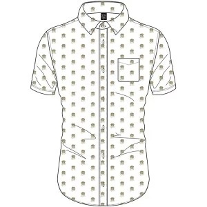 Image of Queen - Crest Pattern Unisex Large T-Shirt - White