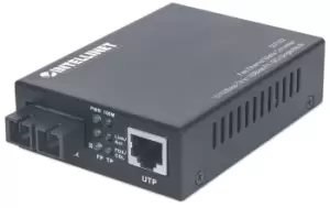 Image of Intellinet Fast Ethernet Single Mode Media Converter,...