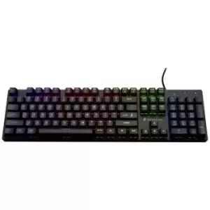 image of Surefire Gaming KingPin M2 Corded, USB Gaming keyboard Backlit, Multimedia buttons English (US), QWERTY, Windows Black