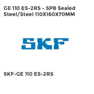 Image of GE 110 ES-2RS - SPB Sealed Steel/Steel 110X160X70MM