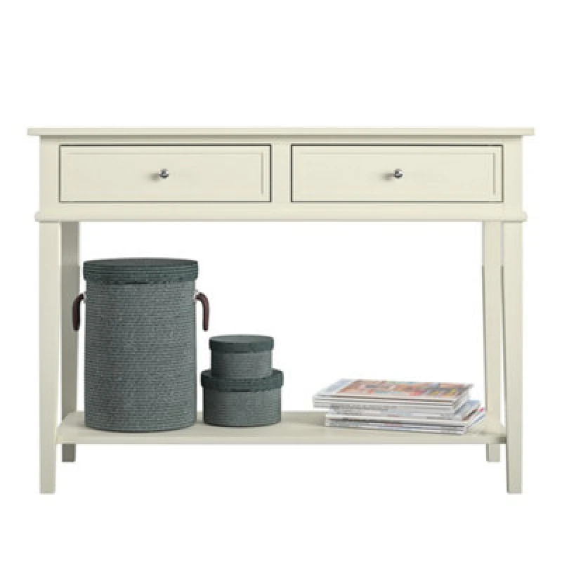 Image of Dorel Franklin Console Table (sofa Table) White 7918013COMUK
