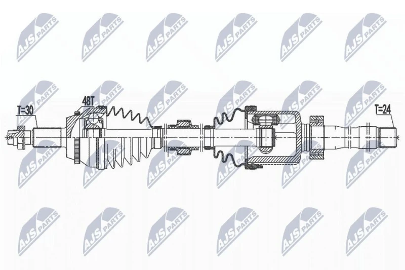 Image of NTY Drive shaft NTY NPW-TY-153