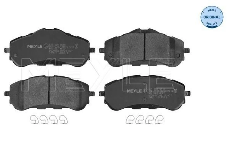Image of Brake pad set MEYLE 025 258 9518