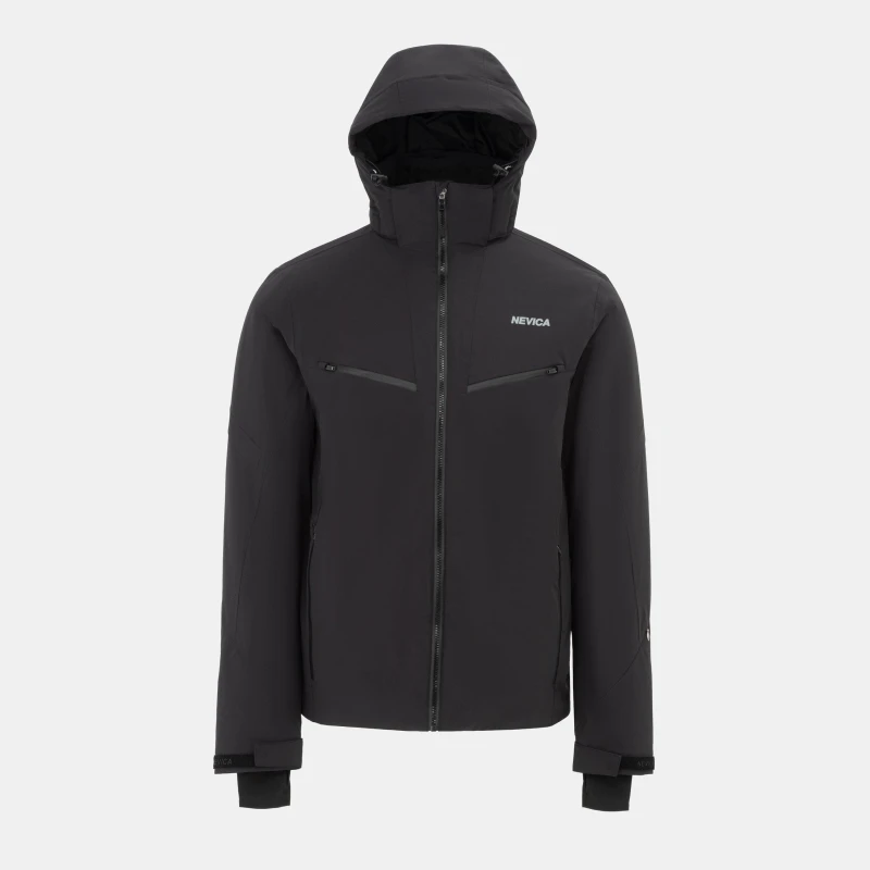 Image of Nevica Mens Vail Waterproof Windproof Synthetic Insulated Detachable Hood Ski Jacket Black male S