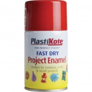 Image of Plastikote Dry Enamel Aerosol Spray Paint Insignia Red 100ml