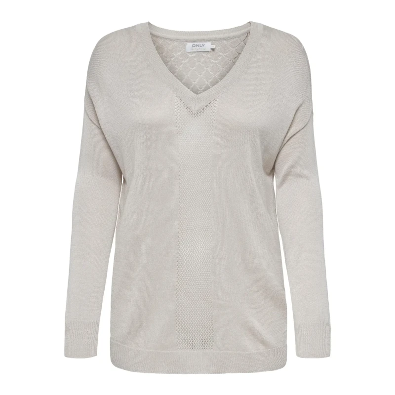 Image of Only Womens sweater Only Onlcilja L/S Beige Female L