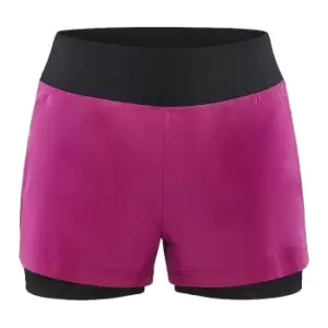 image of Craft Womens/Ladies ADV Essence 2 in 1 Shorts (M) (Roxo)