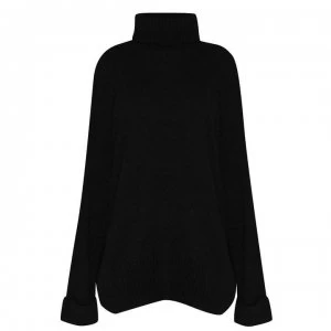 image of Firetrap Roll Neck Jumper Ladies - Black