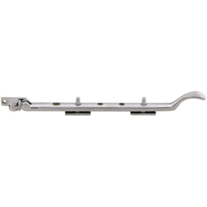 Image of Loops Victorian Casement Window Stay 210mm Length 2 Pins Included Satin Chrome Multi