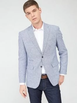 Image of Skopes Tailored Portale Jacket - Blue Basketweave